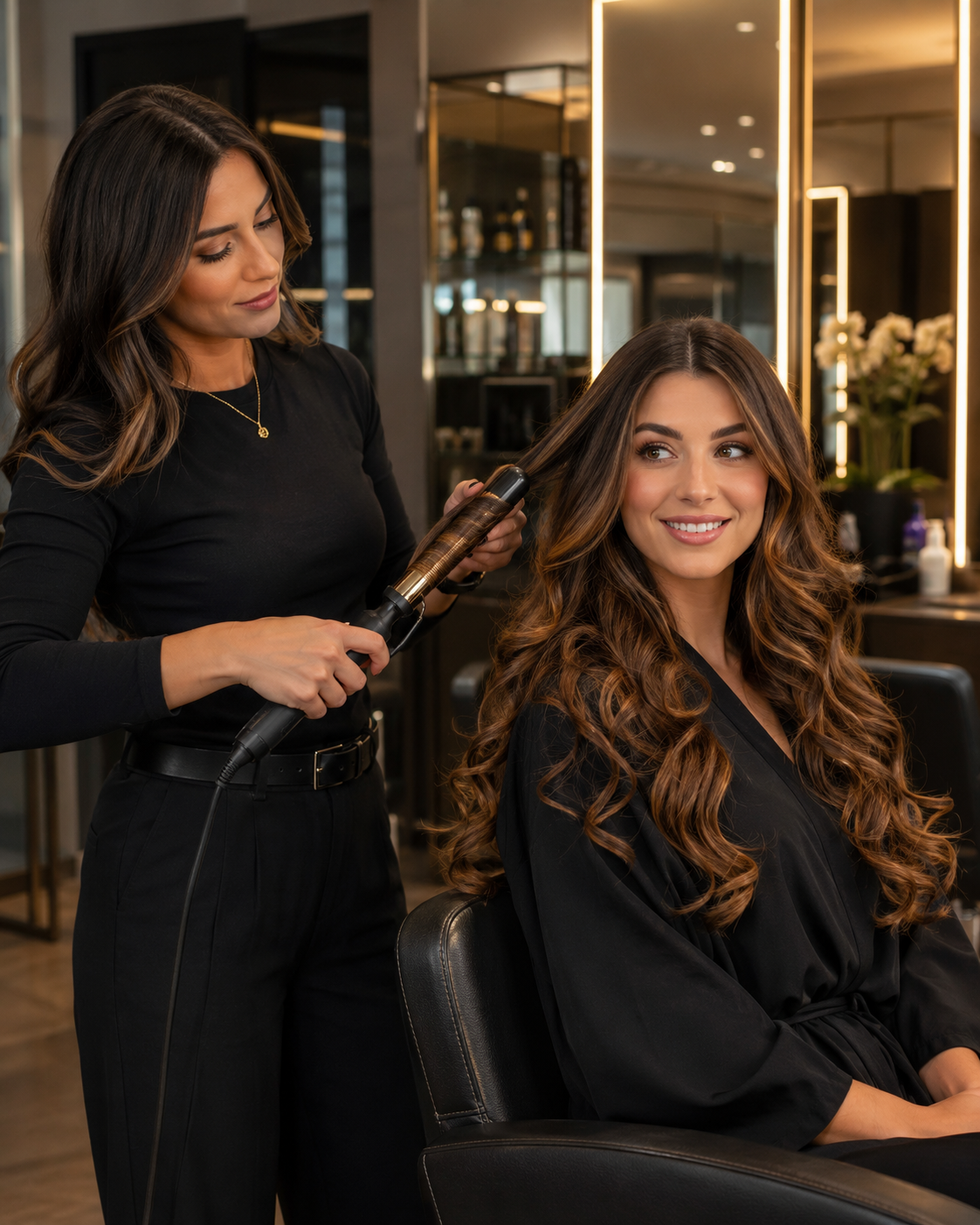 Curls and styling